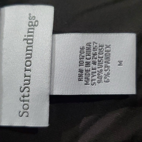 Soft surroundings chocolate brown rousched gathered lightweight long sleeve top - Picture 5 of 5